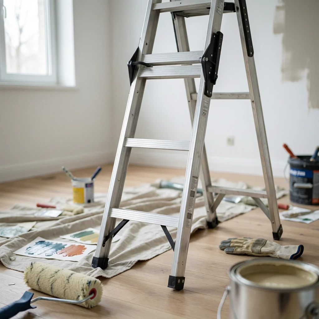 double-sided-step-ladder-portable-multi-purpose-engineering-ladder-heavy-duty-equipment-collapsible-work-tool-adjustable