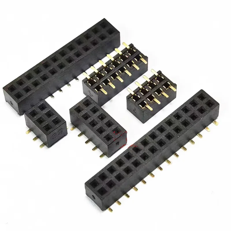 10PCS SMD SMT 2*2/3/4/5/6/7/8/9/10/12/15/20/40PIN Double Row FEMALE PIN HEADER 2.0MM PITCH Connector Socket 2X/6/8/10/20