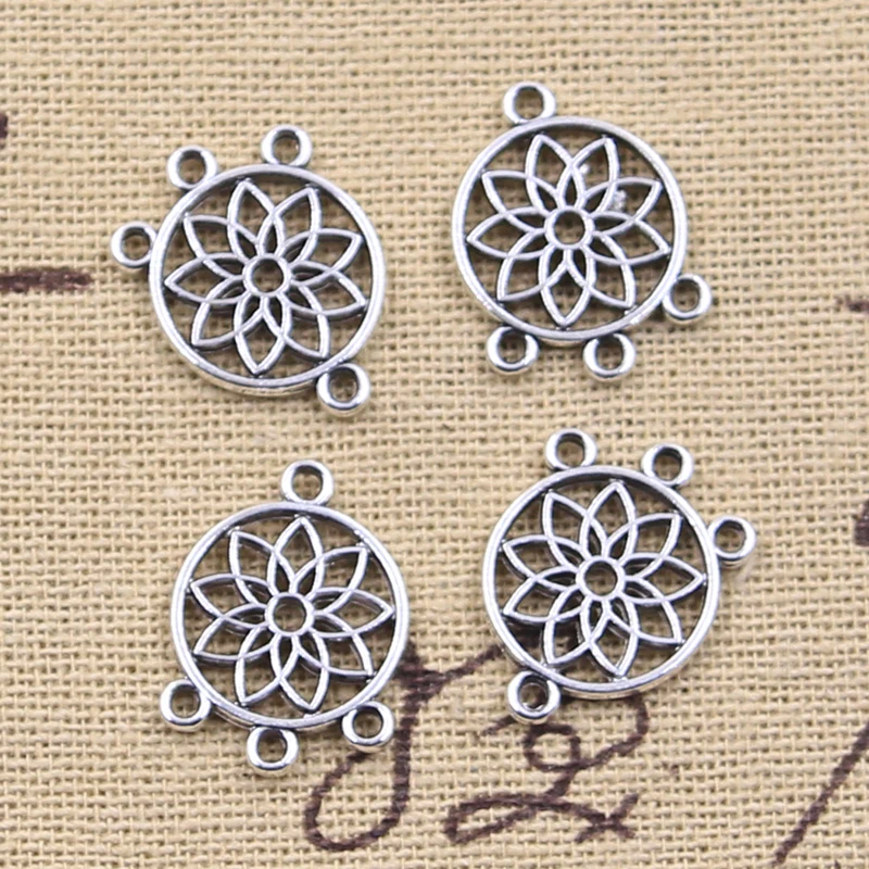 موصل الثريا الماسك الأصلي ، المعلقات اللون الفضي العتيقة ، نتائج صنع ديي ، مجوهرات التبت ، 18x14 ، 50