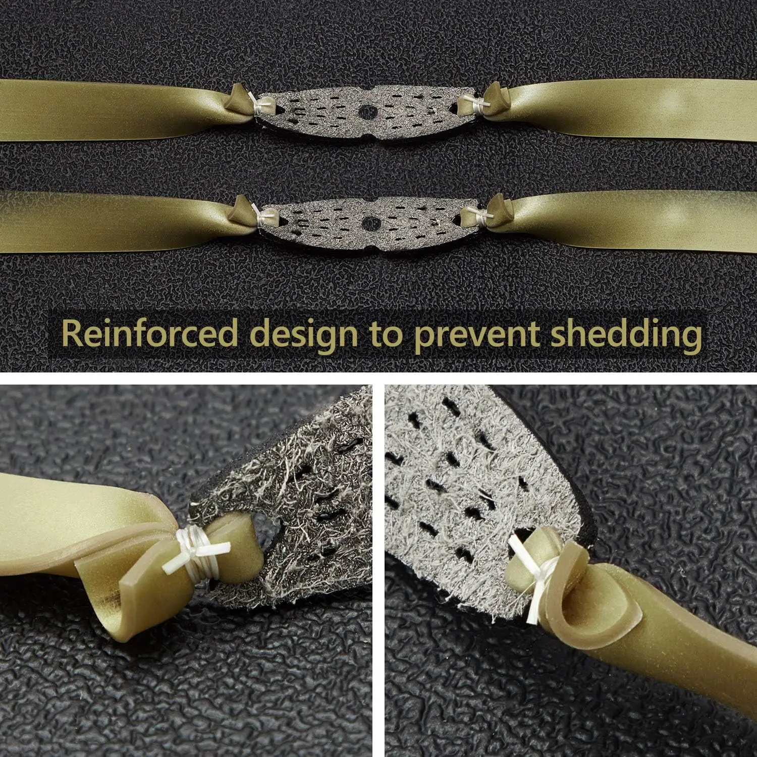 20 قطعة 1.0 سمك قوية جدا مقلاع الأربطة المطاطية المسطحة الصيد المنجنيق مطاطا بنجي لعبة اطلاق النار في الهواء الطلق