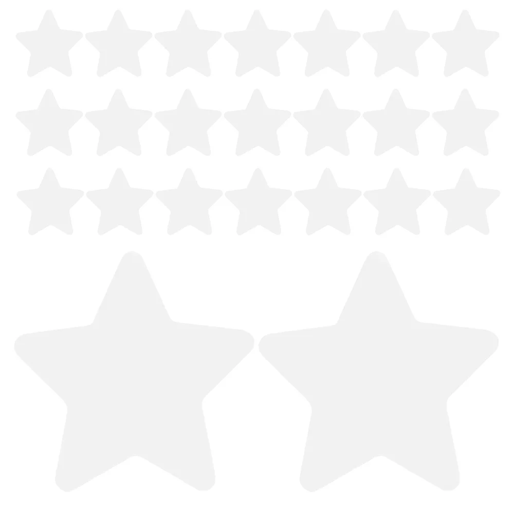 

200Pcs Stars Cutouts for Bulletin Board Craft Projects White Sturdy Paper Stars Decor for Classroom Party Wall Spring Display