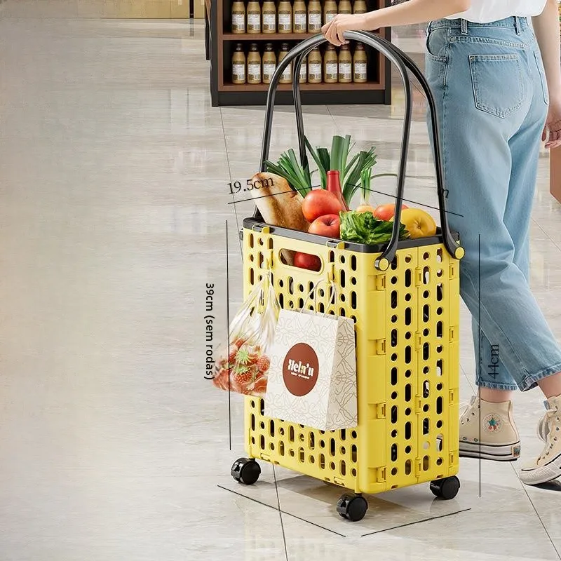 multifunctional-hand-pulled-shopping-cart-small-trolley-home-use-vegetable-buying-cart-portable-basket-stainless-steel-body