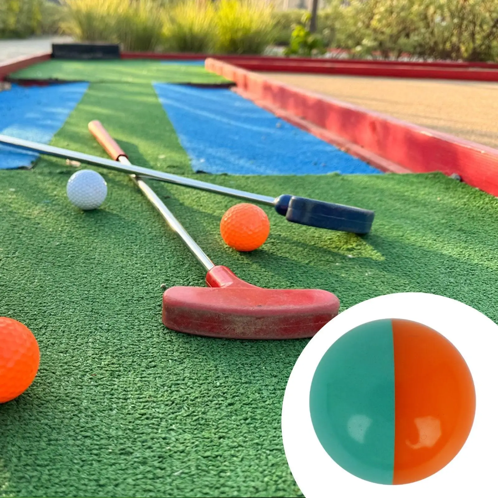 

Park Golf Ball Golfing Supplies Backyard Competition Golfer Rubber Sports Match Professional Beginner Practice Putting Ball 6 cm