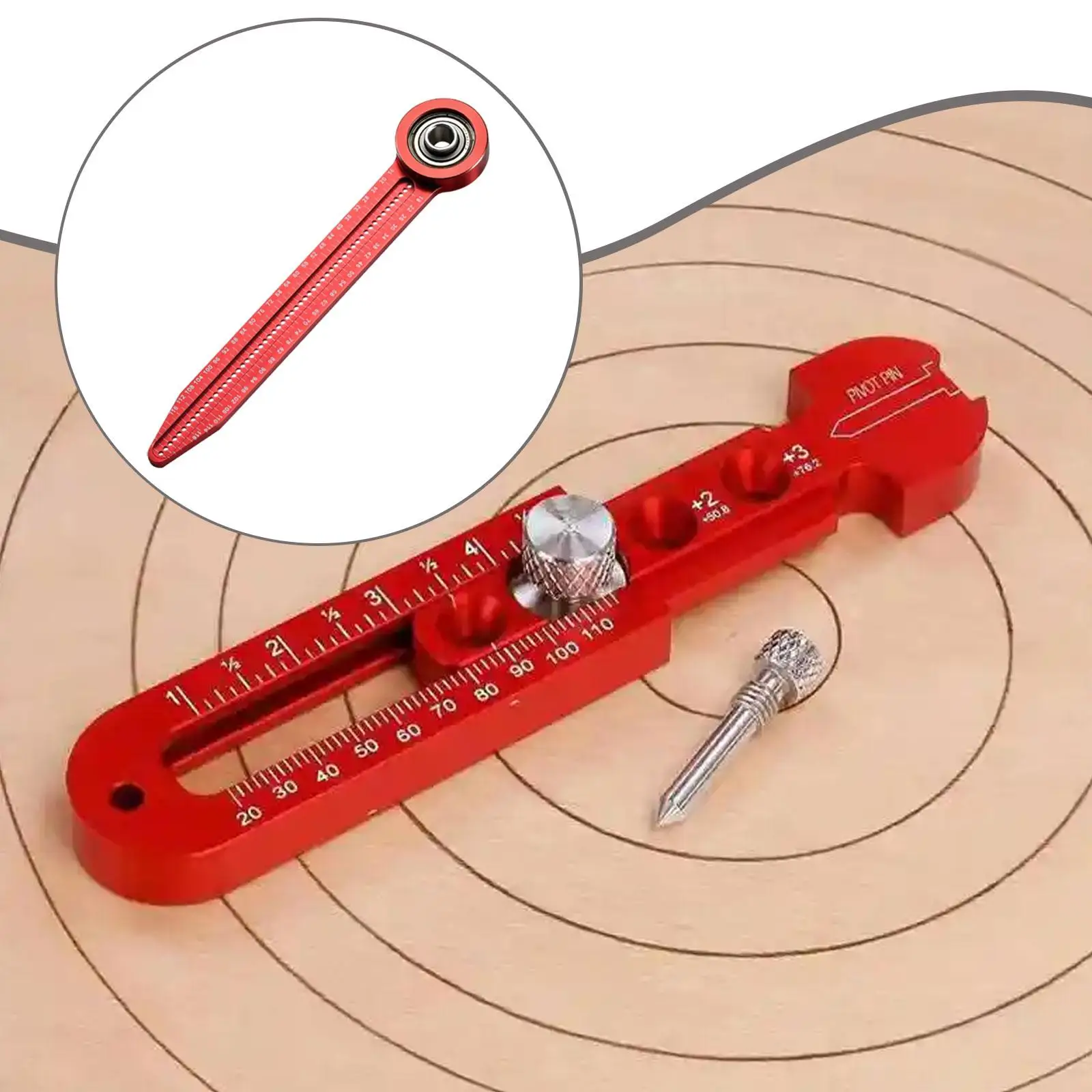 Woodworking Compass Scriber Durability, Professional, Precision, Multipurpose Portable, Aluminum Alloy, Circle Drawing Tool