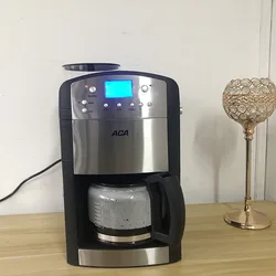 Household Italian Coffee Machine Drip Coffee Maker Small Semi-automatic Steam Milk Frother Coffee Grinder