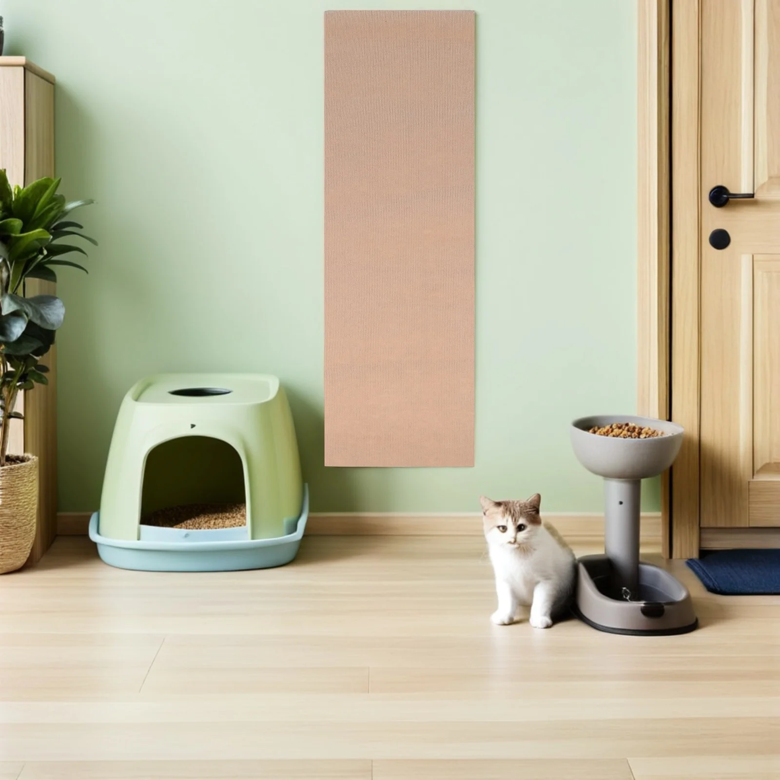 

Cat Scratch Pad 78.6X15.72Inch Self-Adhesive Furniture Protector For Couch Chair Corner Scratch Proof Sofa Cover Wall Mount