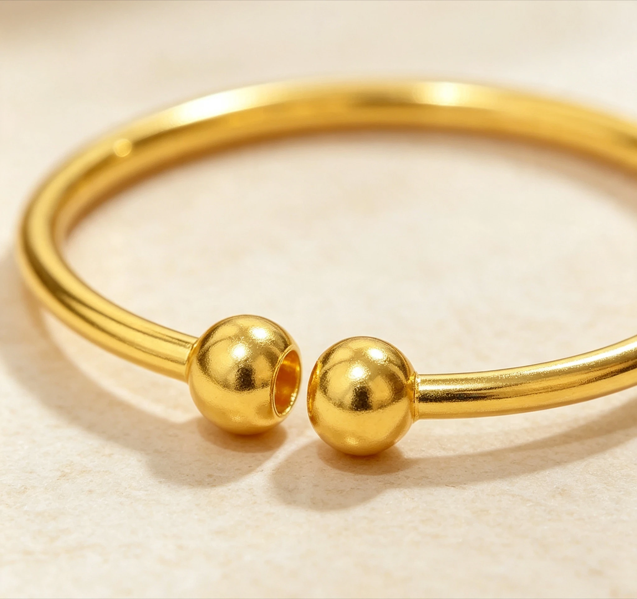 ancient method shiny screw bracelet 9999 can be opened universal open bracelet DIY jewelry versatile Giving gifts for friends