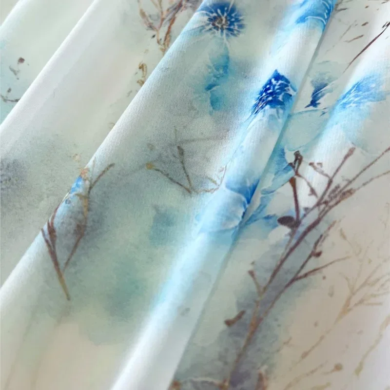 Femme imprimé fleuri Patchwork robe bohème 2025 mode Sexy col en V creux robes longues à manches longues bouffée robe Maxi ample