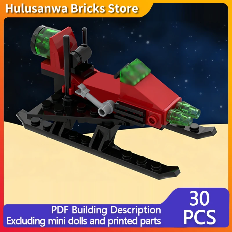 

Small Space Craft Model MOC Building Bricks War Equipment Modular Technology Gifts Holiday Assemble Children Toys Suit