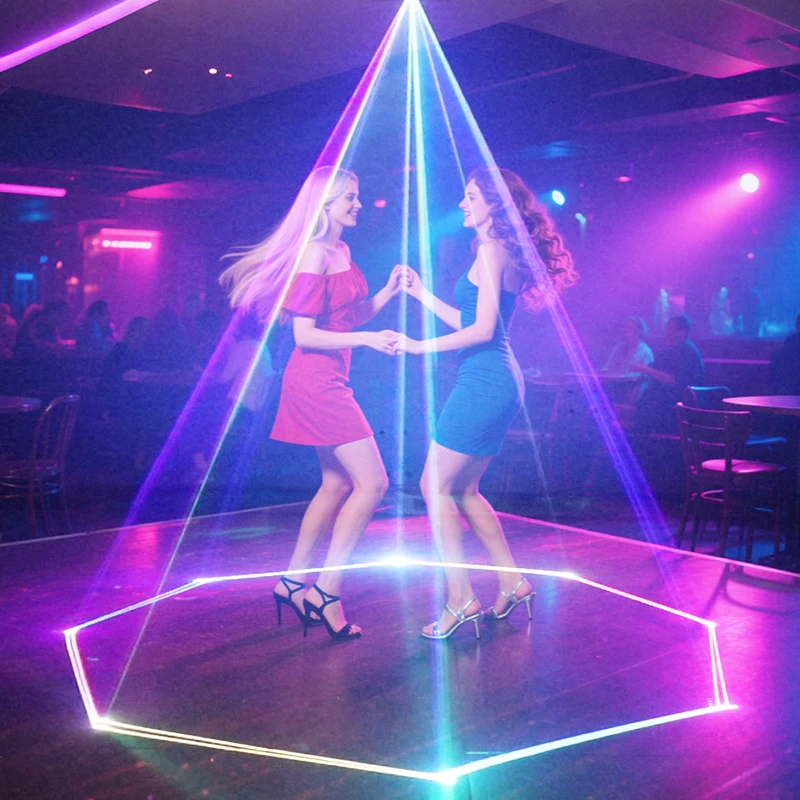 HCWE светодиодный RGB лазерный луч, сканер линий, проектор DJ, дискотека, сценический эффект освещения, танцевальная вечеринка, свадьба, бар, клуб, DMX512, освещение для вечеринок