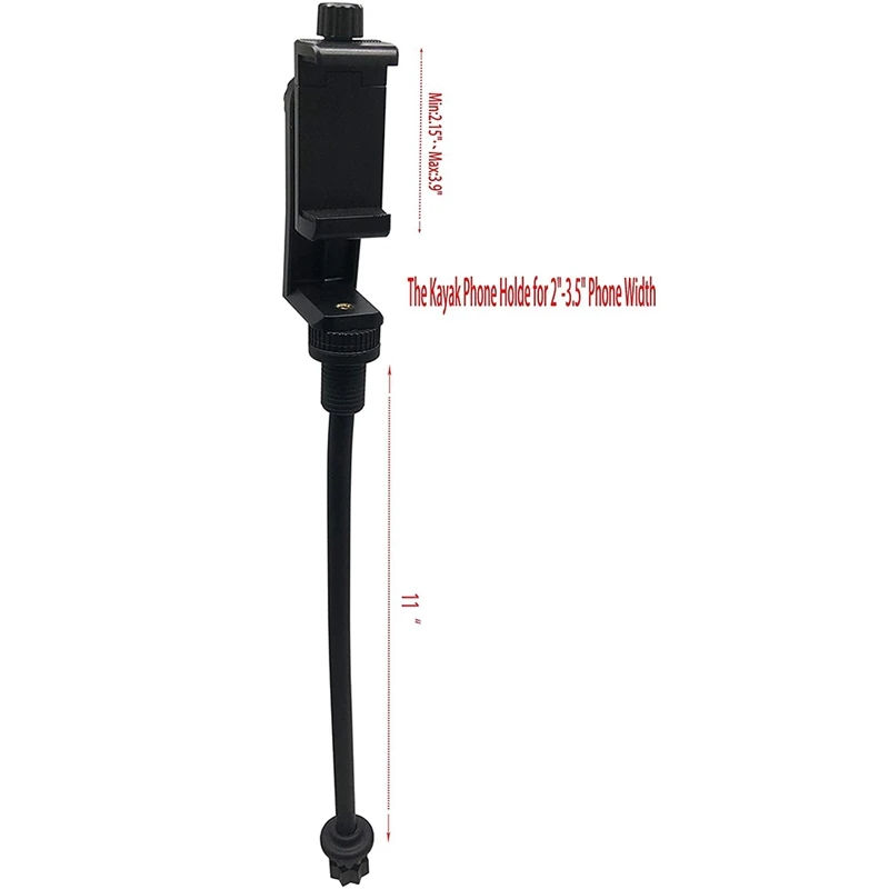 Soporte para teléfono Kayak Soportes para teléfono celular Accesorio para kayak con brazo largo flexible para teléfono en kayak