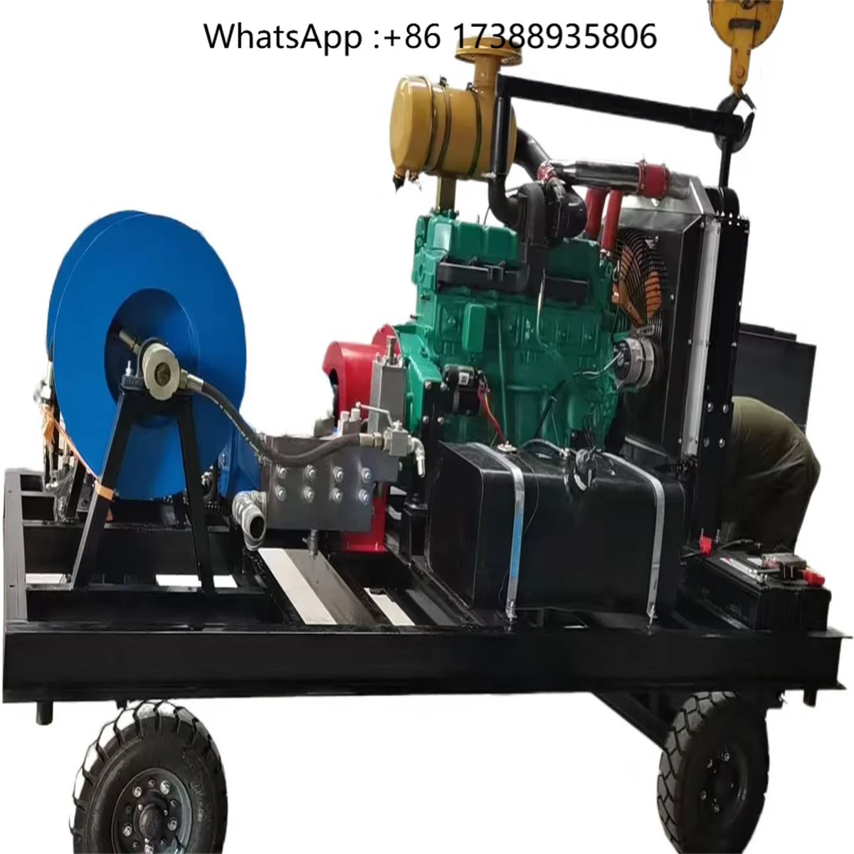 High-pressure Water Jet Sewer Cleaning 40-80 Lpm Sewage Pipeline Drainage Cleaning Machine
