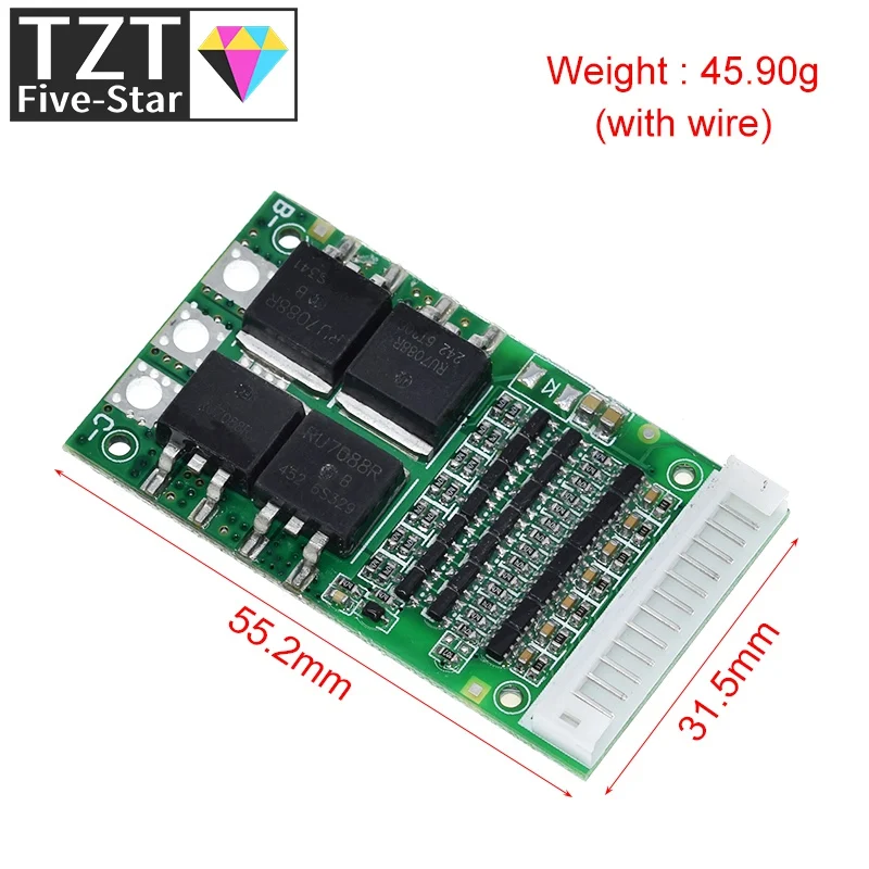 Bms 6s 7s 8s 9s 10s 11s 12s 13s 3.6v 4.2v 25a Adjustable Bms Lithium Li-ion 18650 Battery Protection System Board Module Pcb Pcm