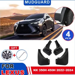 Car Mudguards for Lexus NX 350h 450h 400h 350 2022 2023 2024 Mudflaps Fender Mud Flap Splash Guards Cover Wheel Auto Accessories