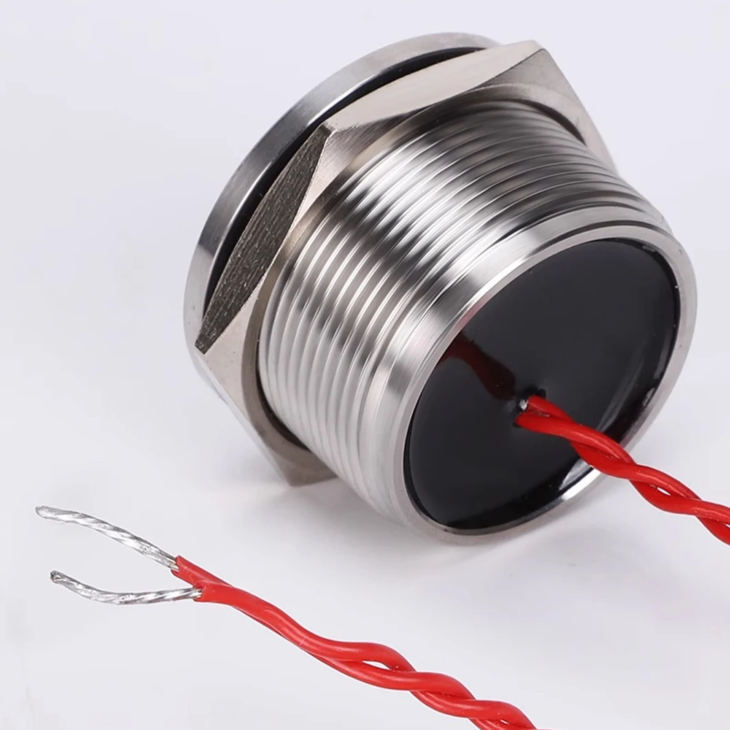 ABILKEEN 30mm 1NO Momentary/Latching Function Piezo Electric Switch IP68 Waterproof Pressure-Sensitive Switch