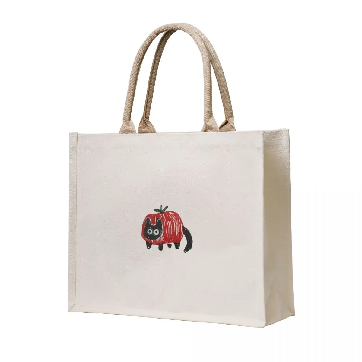 

tomato cat Tote Bag tote bag woman Women's beach bags eco bag folding Fabric