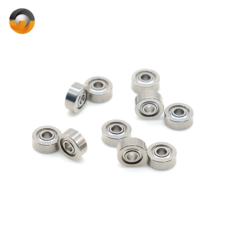 Wysoka precyzja klasy ABEC-7 10 sztuk MR62ZZ (2x6x2,5mm) metalowe ekranowane precyzyjne łożyska kulkowe Mini łożyska