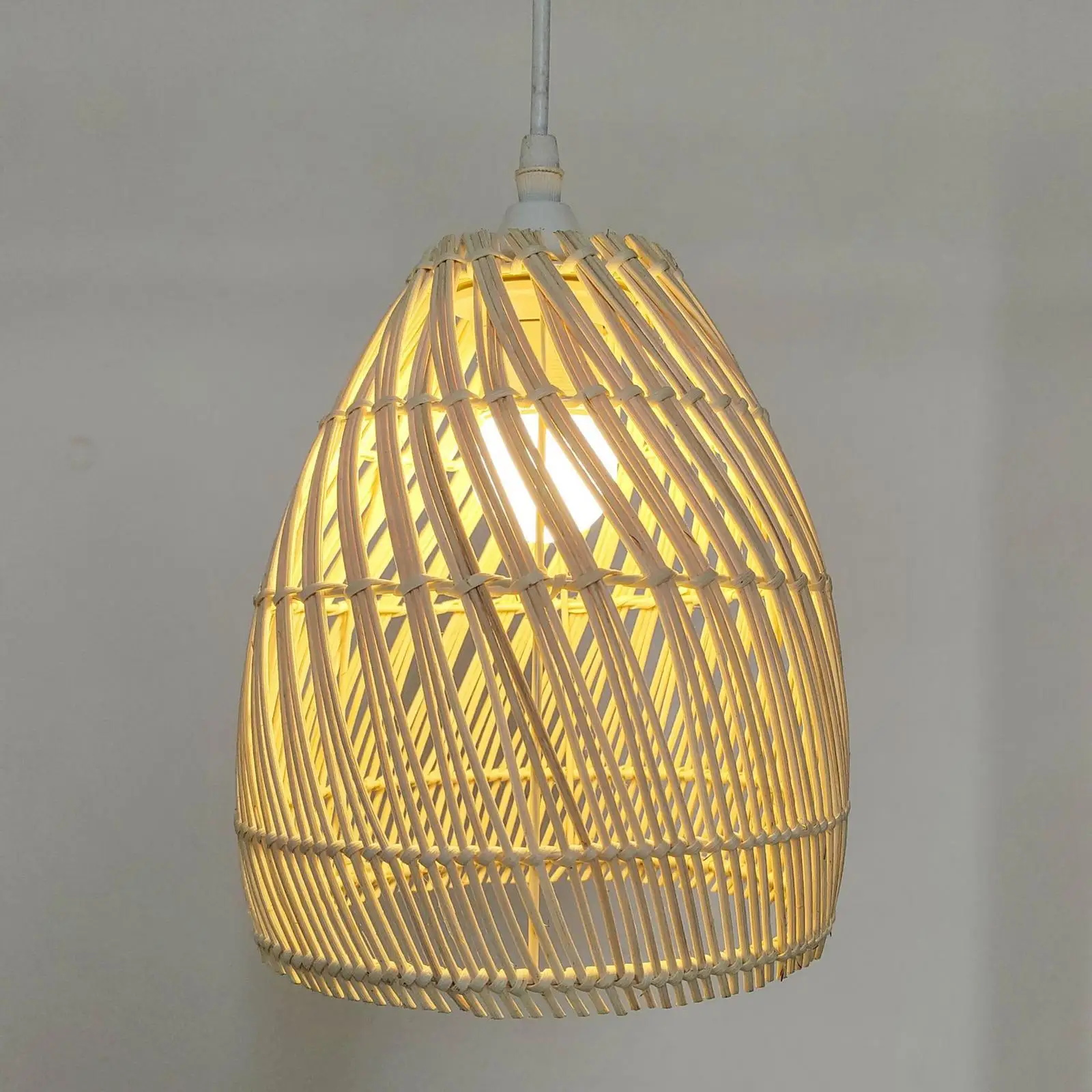 

Wicker Lamp Shade 1 Piece Rattan Lamp Shade for Hanging Light, Floor Lamps