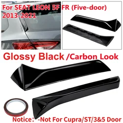 Car Window Trim Lip Spoiler For Seat Leon 5F FR Mk3 MK3.5 5Door Rear Roof Wing Side Edge Tail Flap Rear Trunk Window Spoiler Lip