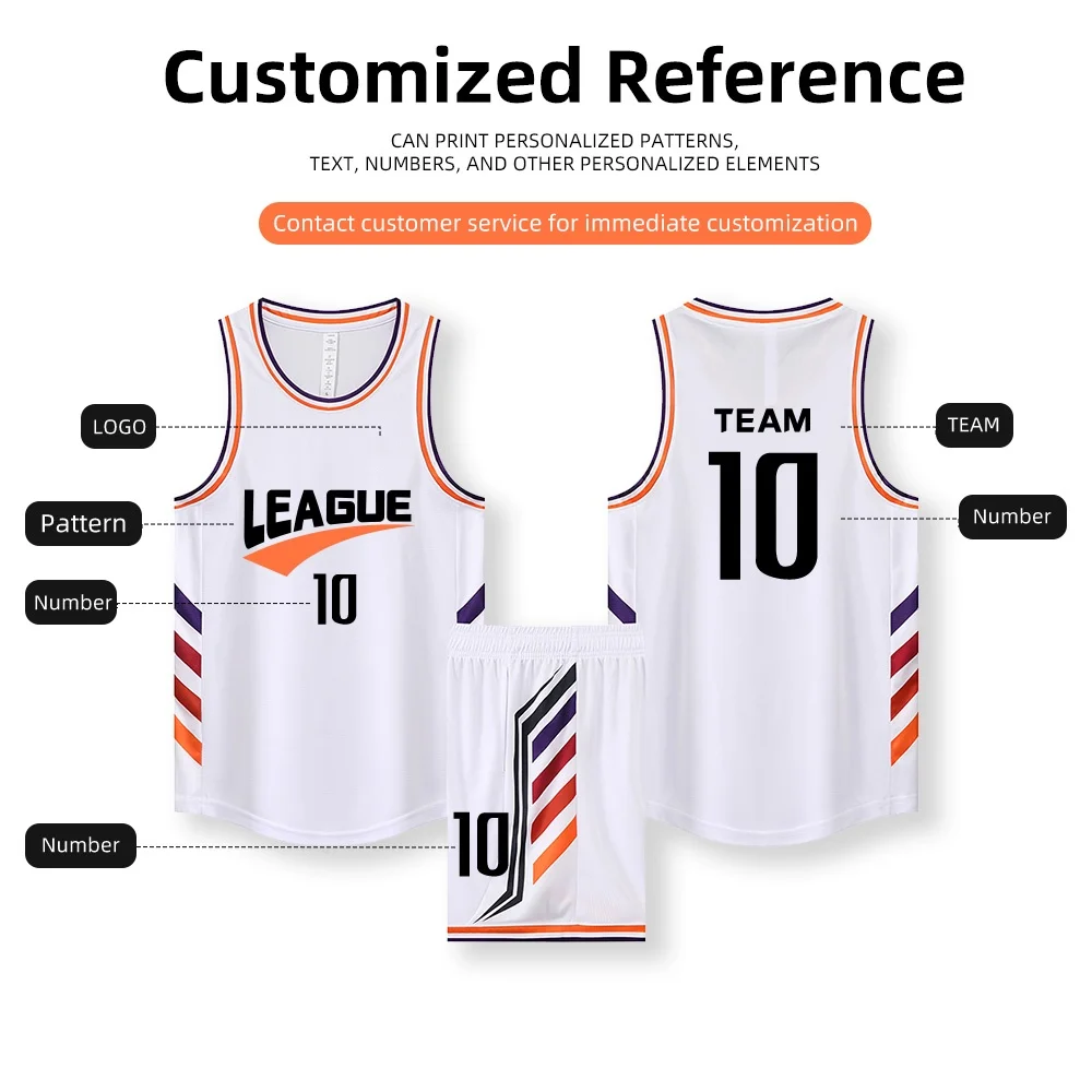 Adult and Children Basketball Jersey Customize Quick-drying Breathable Comfortable Training Uniform Shirt Sportswear Tracksuit