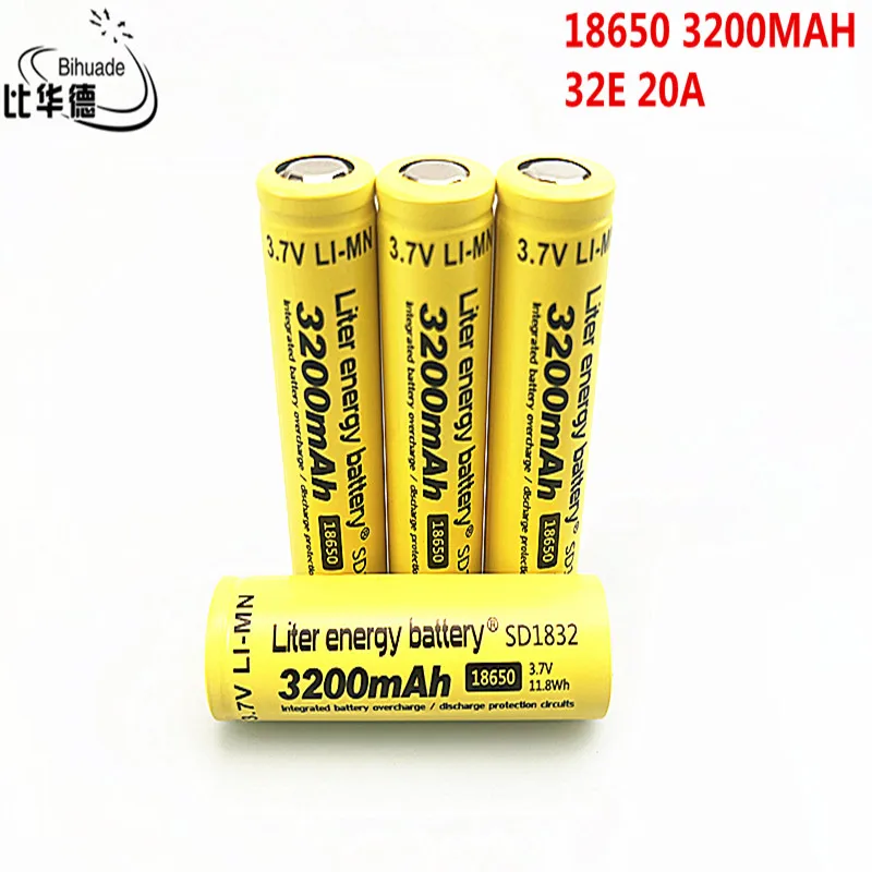 Nowa dobra Qulity 32E 18650 3,7V 3200 mah 20A 18650 akumulator litowo-jonowy bezpieczny akumulator