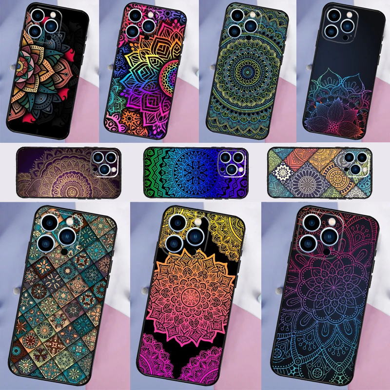 Mandala Case For Samsung Galaxy A15 A35 A55 A16 A36 A56 A54 A34 A14 A13 A53 A12 A32 A52 A17 A37 A57