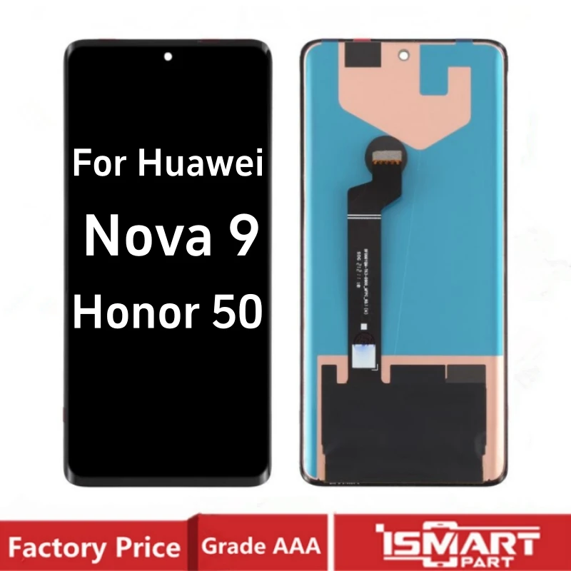 OLED For Huawei Nova 9 LCD Display Touch Digitizer Assembly For Huawei Honor 50 LCD Screen NAM-AL00 NAM-LX9 Replacement