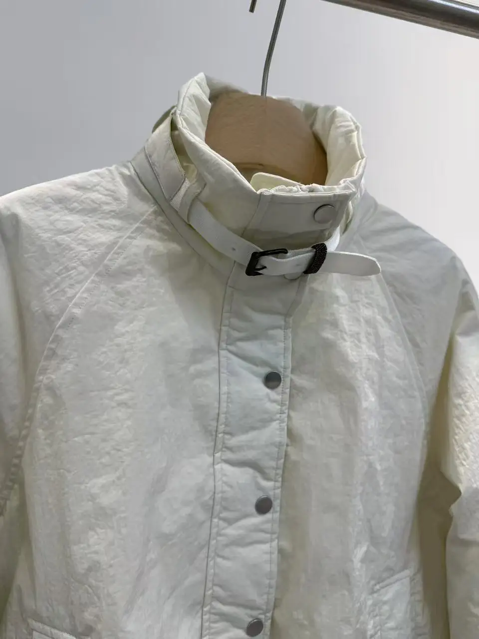 سترة نسائية جديدة للخريف والشتاء بسلسلة قصيرة دافئة من ريش الإوز #4