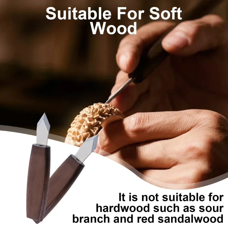 Cuchillo para marcar carpintería, herramienta para esculpir madera, detalle, cuchillo para tallar madera