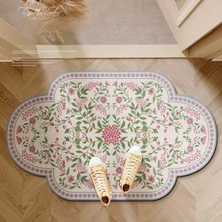 Rural style bathroom, diatomaceous earth floor mat, hygienic, absorbent, quick drying, wear-resistant, good care, anti slip
