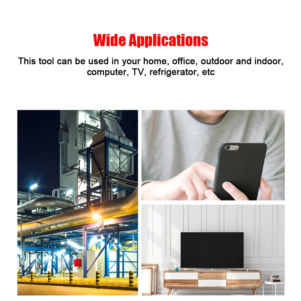 Handheld 3-in-1 Digital Radiation Dosimeter Electric Field Magnetics Field Temperature Multifunctional Detector Radiation Tester