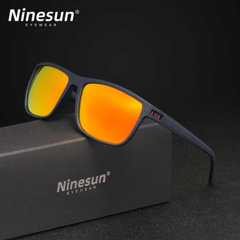 NINESUN New Fashion Men/Women Sunglasses Classic Mirror Lens Polarized UV400 Glasses Large Frame High Quality Driving Eyewear