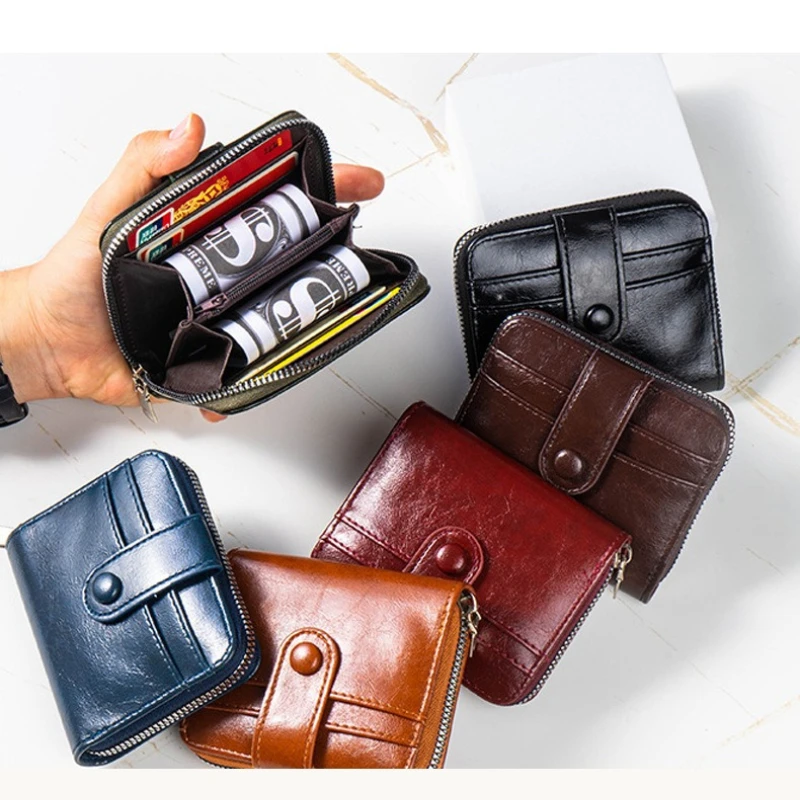 Retro Ladies Wallet Cards Wallet for Women Bank Card Cover Id Cadr Holder Caredit Card Holder Cute Wallet Zipper Coin Purse