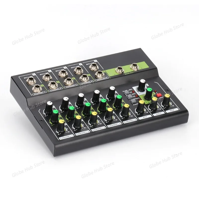 

Sound Console MIX5210S Metal 10-way Small Reverb Mixer