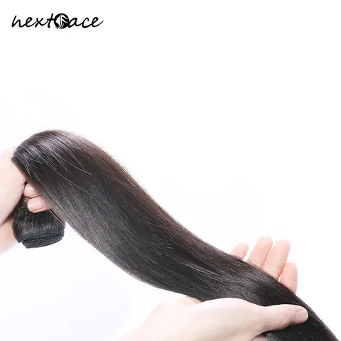 넥스트페이스 인도 헤어, 천연 인모, 직모, 레미 익스텐션, 20 인치, 22 인치, 24 인치, 26 인치, 28 인치