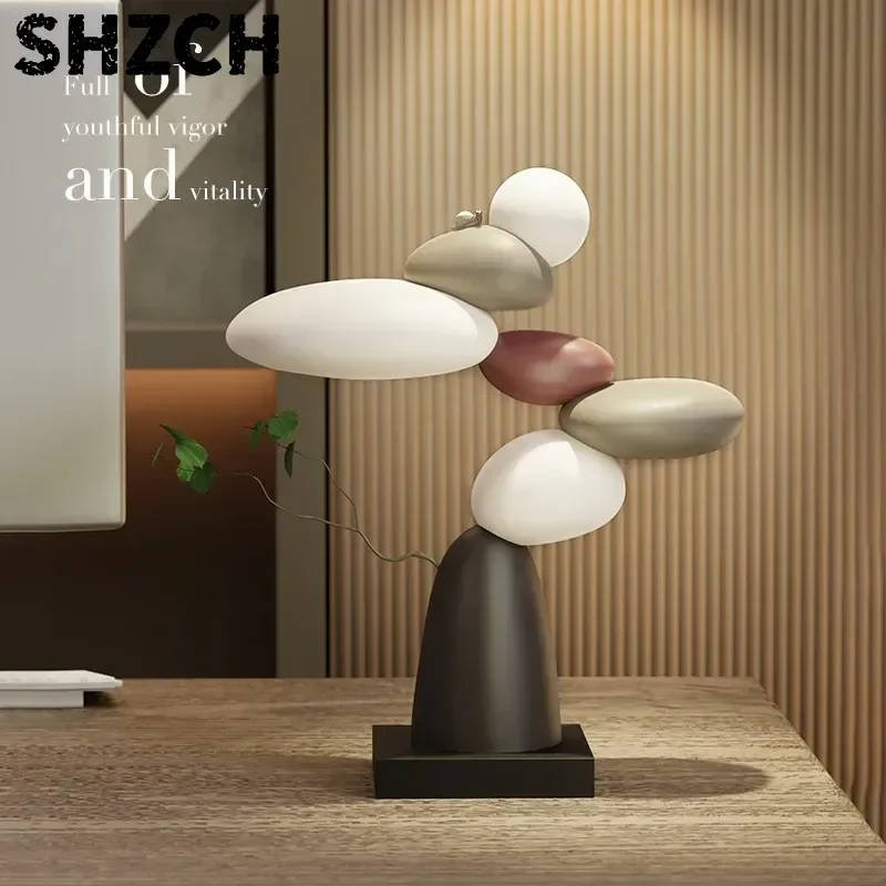 MOMO Art Living Room TV Cabinet Next To The Floor Large Ornaments Light Luxury When It Comes To High-level Art Entrance Table