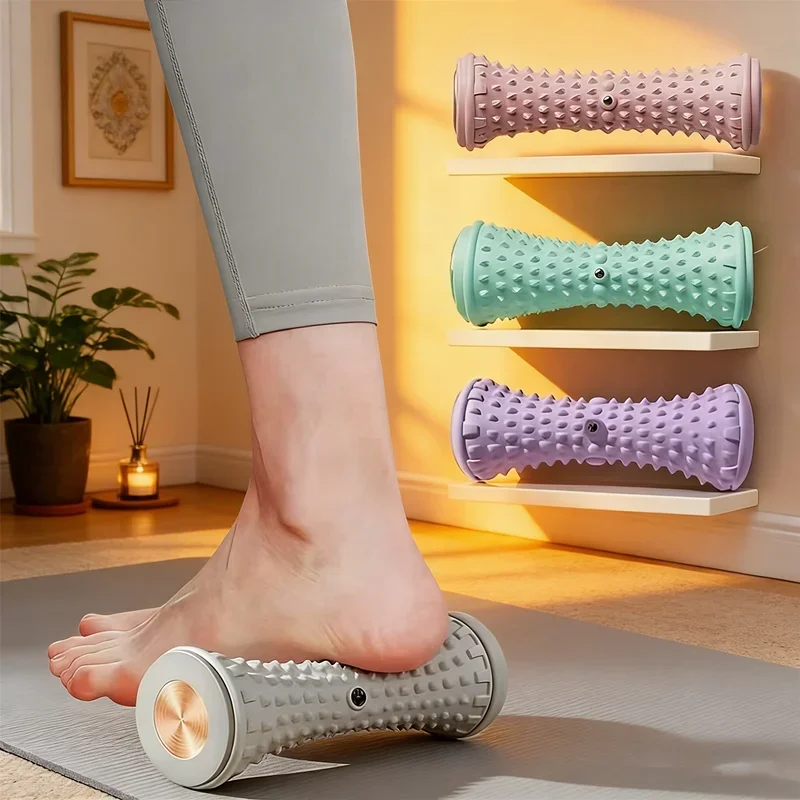 Rodillo de Masaje para Pies, Bola de Masaje de Yoga, Rodillo para Fascitis Plantar, Relajación Muscular, Rodillos de Masaje Manuales de Plástico para Pies