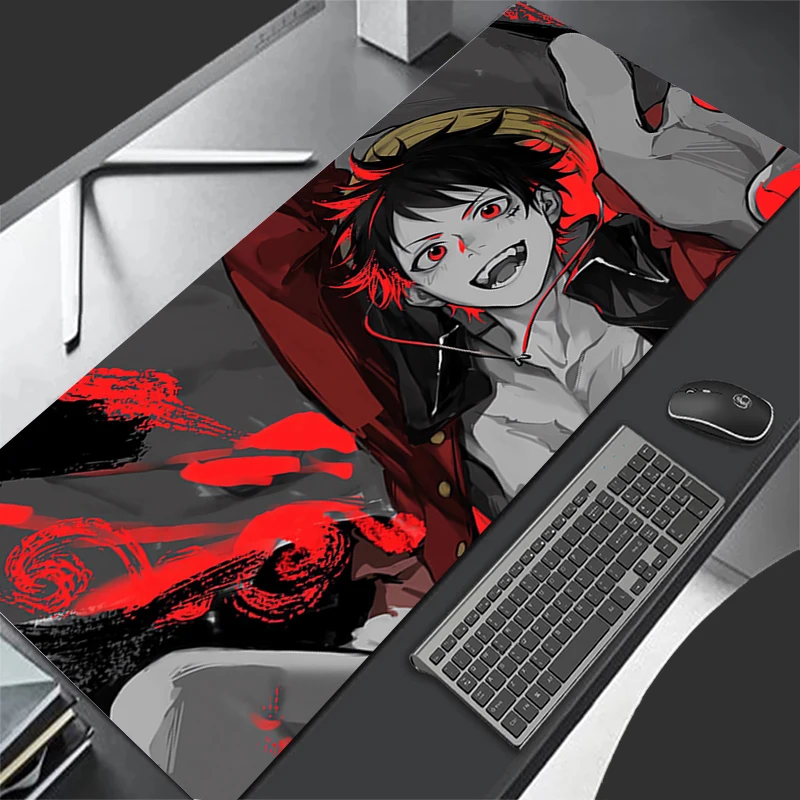 

Mouse pad professional eSports game players Speed Lock Edge Rubber Game Desk one Piece Luffy Anime Mousepad Keyboard Mat for LOL
