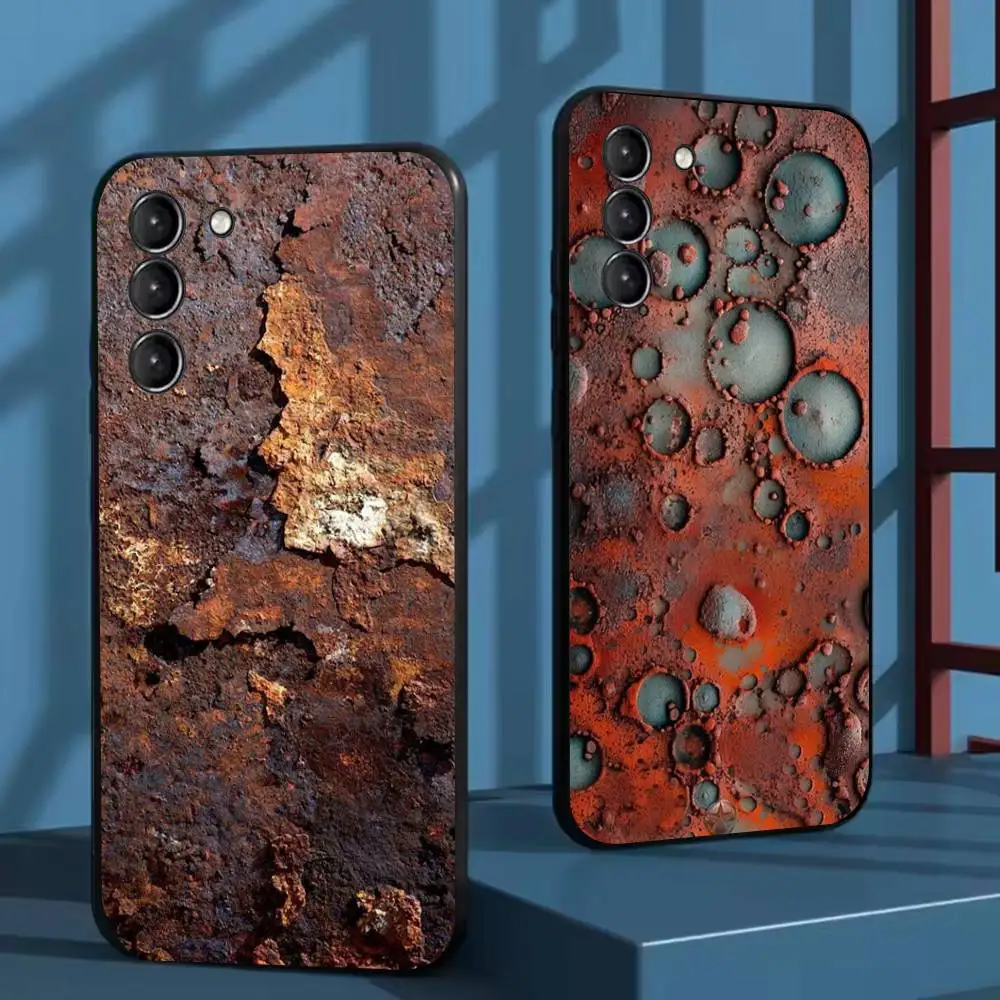 

Retro Industrial Style Rusty Phone Case For Samsung Galaxy A73,72,51,53,52,71,22,5G,Note,J7,8,9 Soft Black Cover