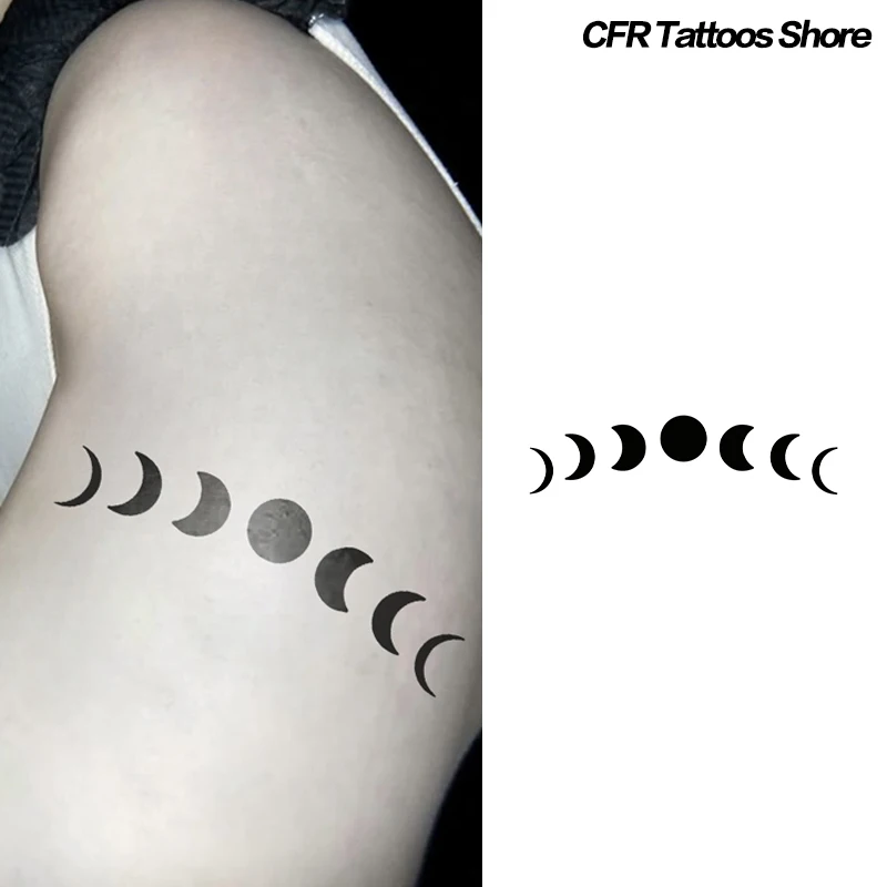 

Temporary Tattoos Fake Tatto Bohemian Moon Herbal Juice Tattoo Stickers Semi Permanent Tattoo Accessories Bodyart Party Art Gift