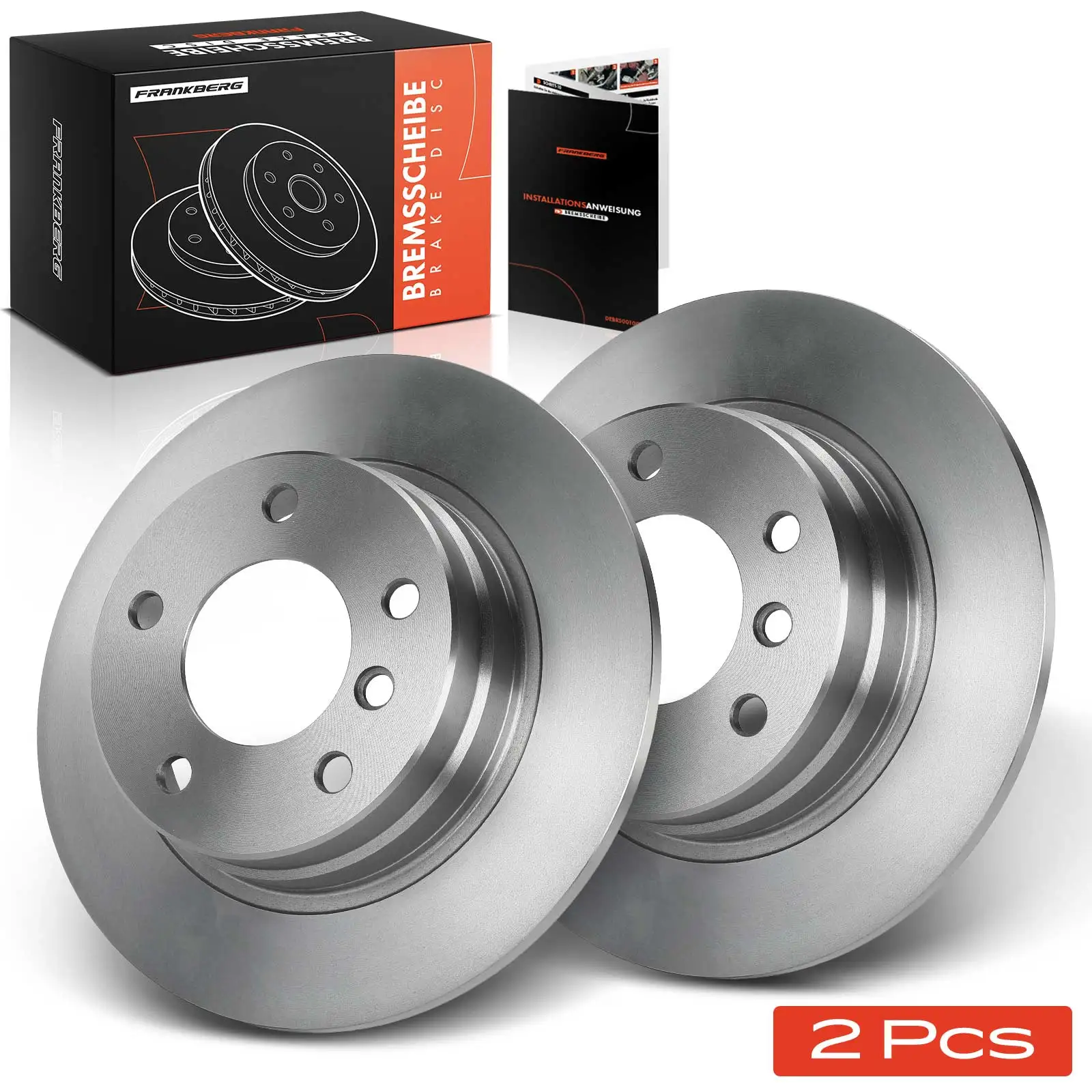 Frankberg 2x Bremsscheiben Hinterachse für BMW 3er Cabriolet E36 E46 E36 E46 E36 E46 E36 1990-2006 34216864051 34211162289