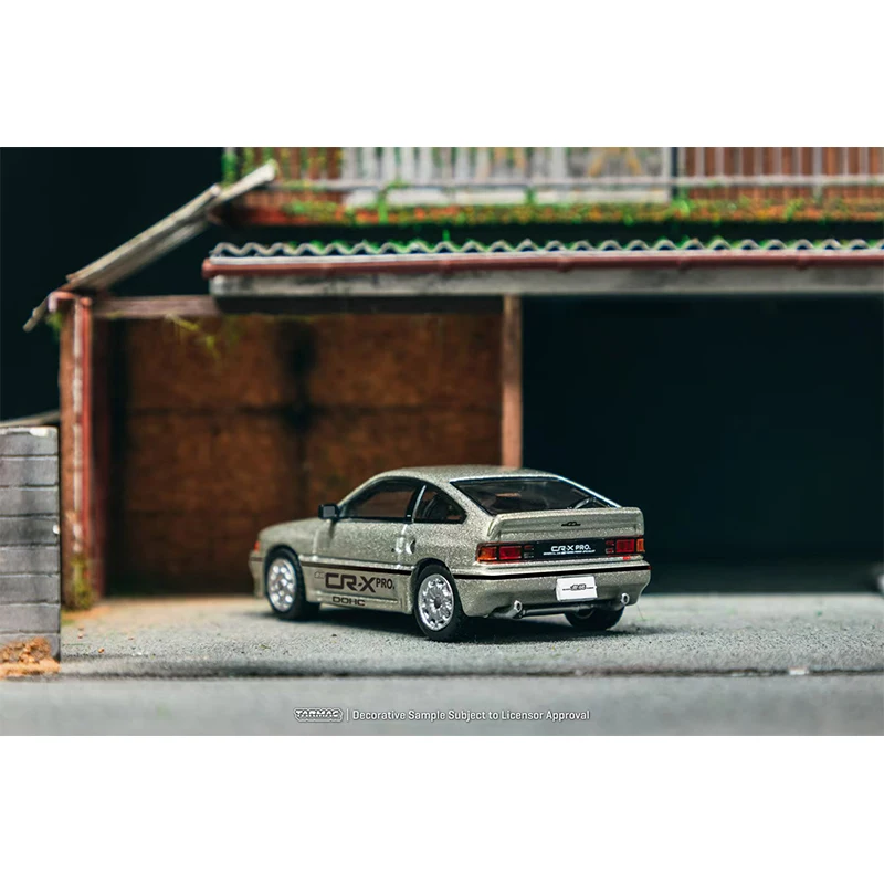 โมเดลรถยนต์ไดแคสท์ TW *CHASE* 1:64 ฮอนด้า บัลลาเด สปอร์ต มูเก็น CRX PRO สีเงิน ของสะสม ของเล่น Tarmac Works