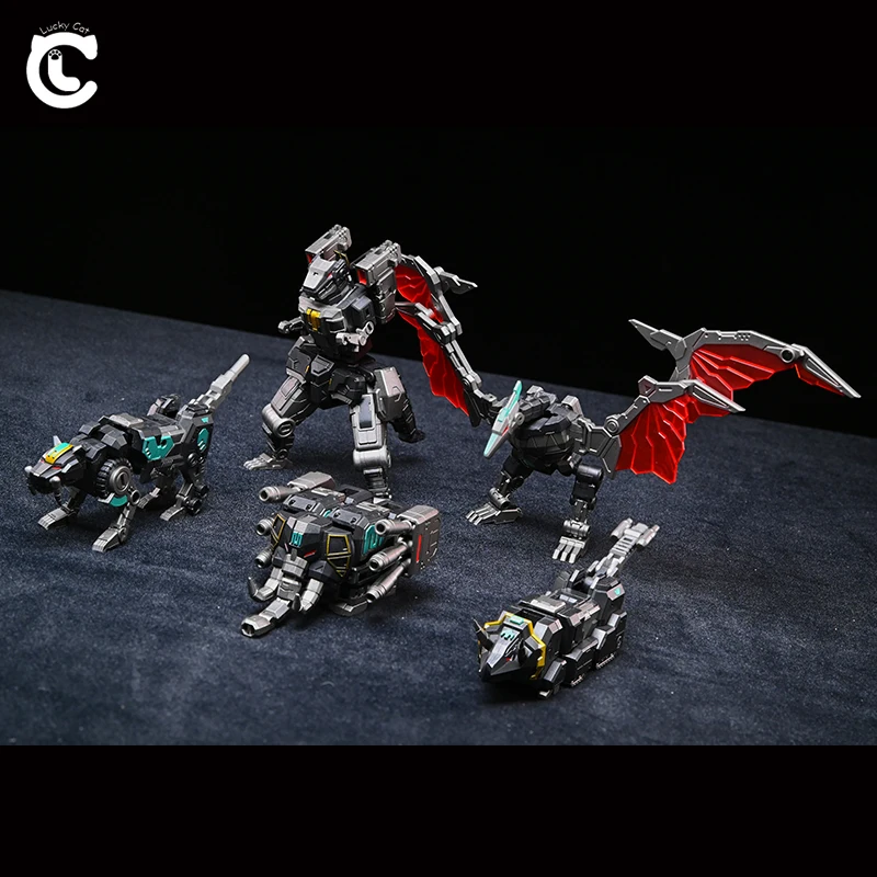 Auf Lager Lucky Cat MICRO COSMOS MC-03 MC-03B MC-05 BEAST LORD Anime Figur Transformation Roboter Modell Sammlung Spielzeug Geschenk