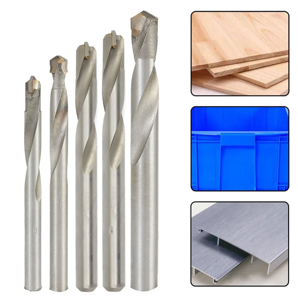 

Cemented Carbide Drill Bits (Set of 5) Perfectly Suited for Quick and Efficient Drilling in Various Metal Types
