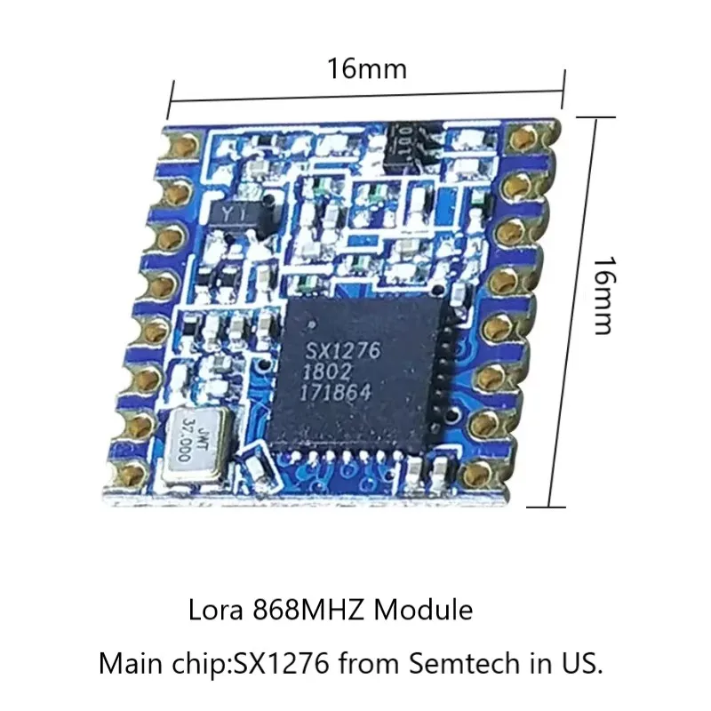 2pcs LoRa 868MHZ module lorawan transceiver RF SX1276  radio comunicador 915MHZ communication Receiver IOT Transmitter