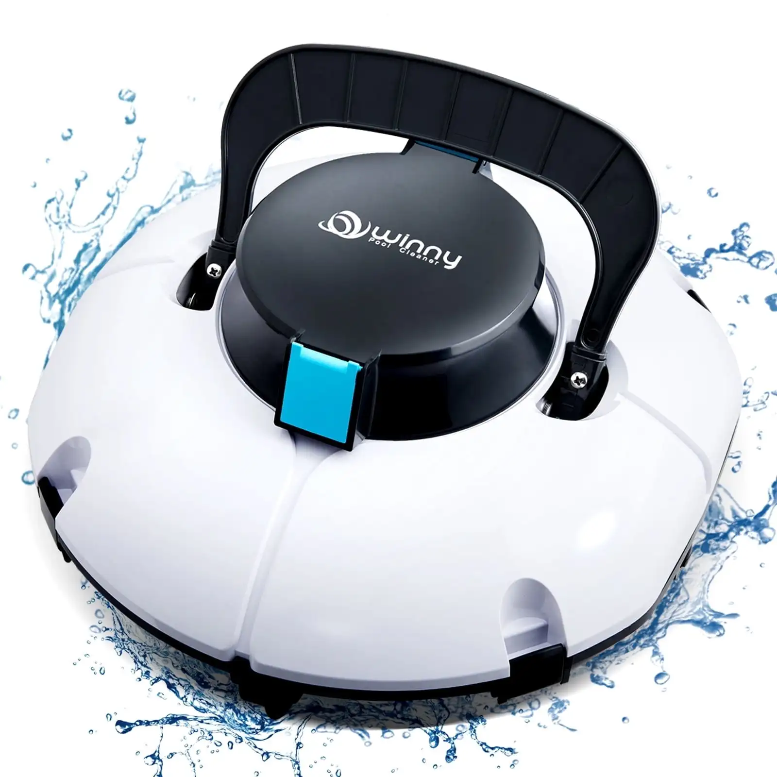 

(2025 Upgrade) Cordless Robotic Pool Cleaner, Winny Pool Cleaner Automatic Pool Vacuum with Dual Filters, 80 Mins Runtime