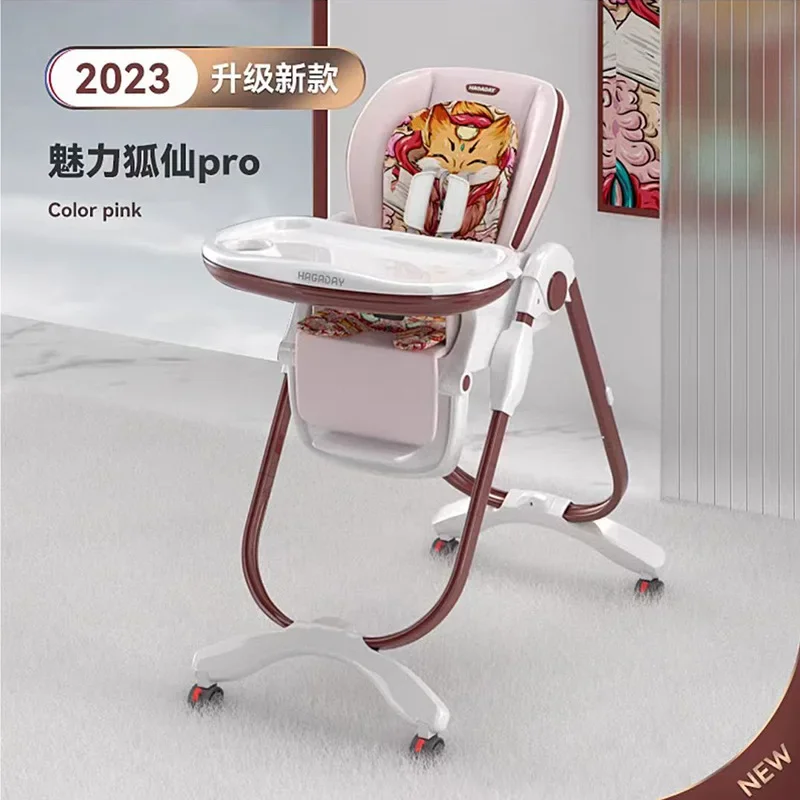 Hagaday Baby Multifunctional Dining Table Children's Dining Chairs Folding Baby Dining Chairs