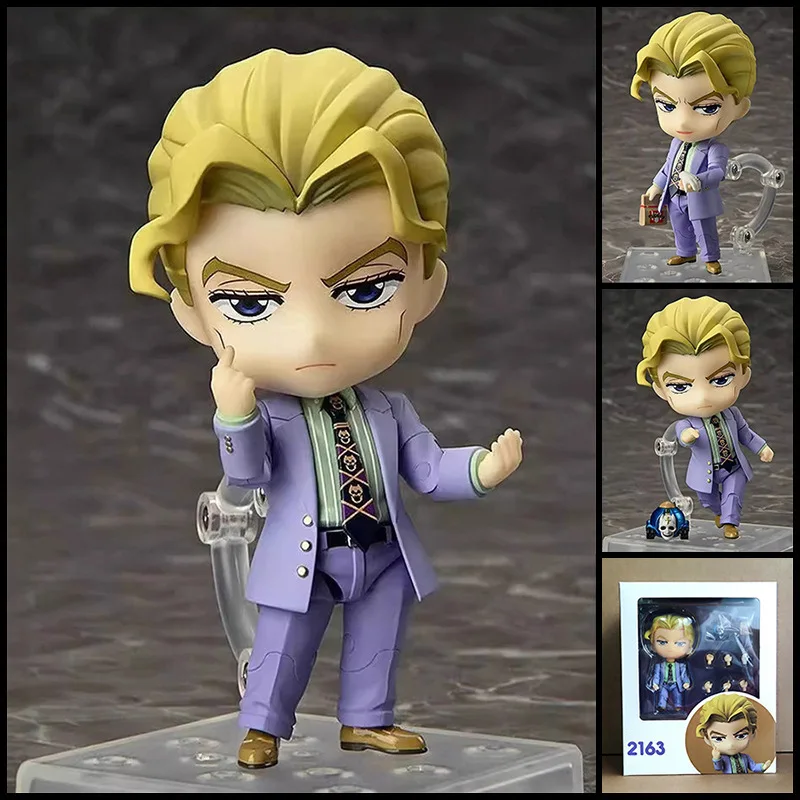 2163 Jojos Bizarre Adventure Diamond Is Unbreakable Yoshikage Kira Replaceable Face Movable Action Figure Collectible