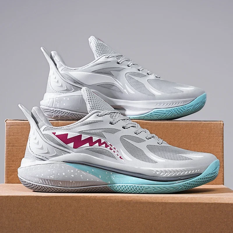 

Basketball Shoes Men's Air Cushion Shock-Absorbing Rebound Practical Professional Sneakers Sports Shoes