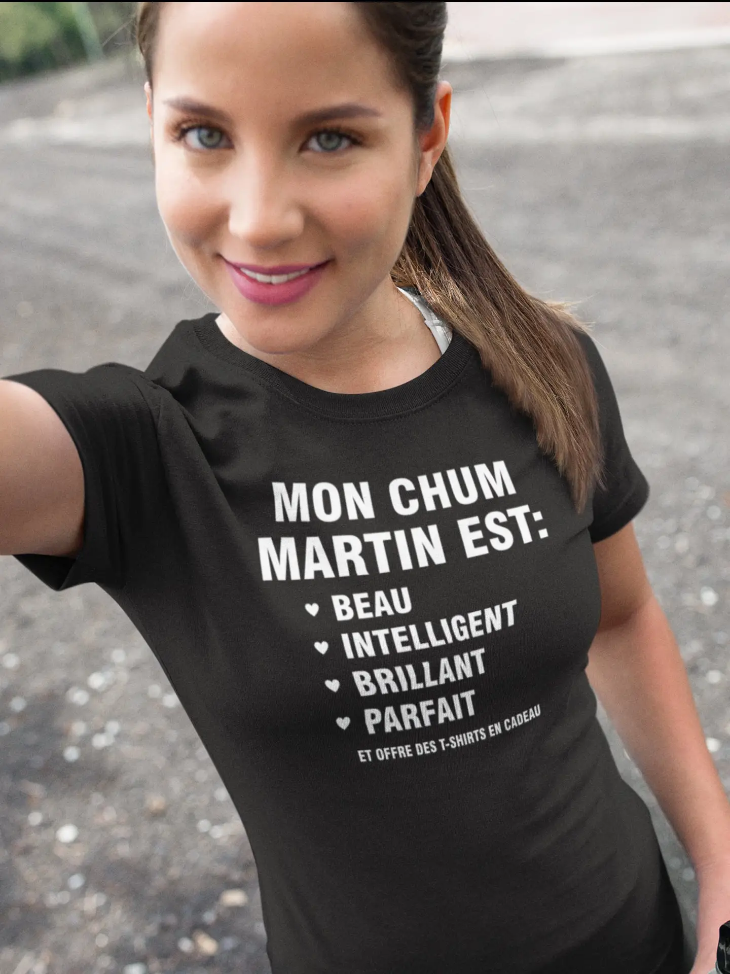 

Mon chum estembaliit personnalisable T Shirt Coton Humour drôle cadeau idéal fête des mères St Valentin